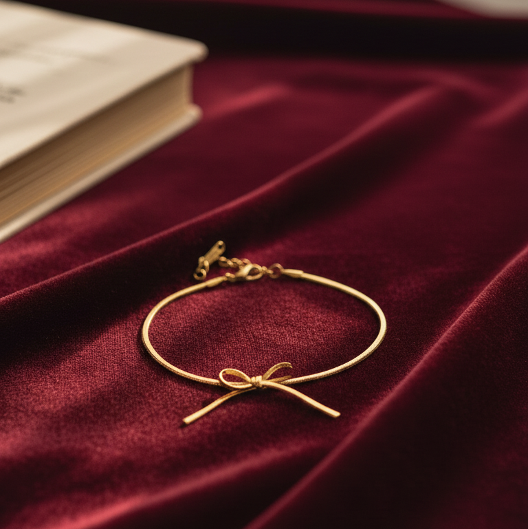 Gold Plated Bow Bracelet