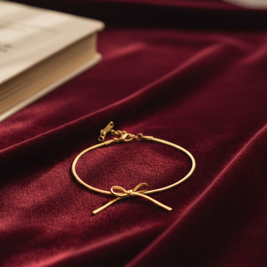 Gold Plated Bow Bracelet