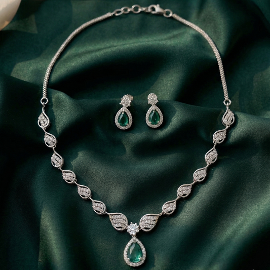 Teardrop AD Necklace & Earrings Set