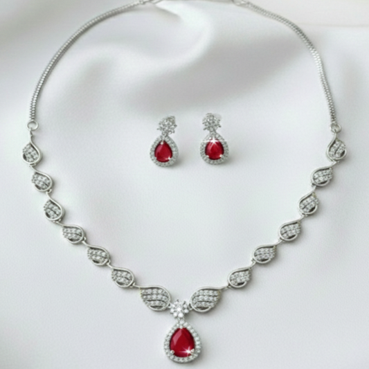Teardrop AD Necklace & Earrings Set