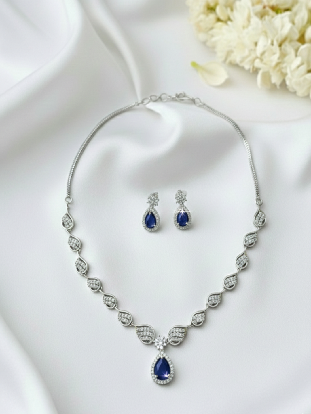 Teardrop AD Necklace & Earrings Set