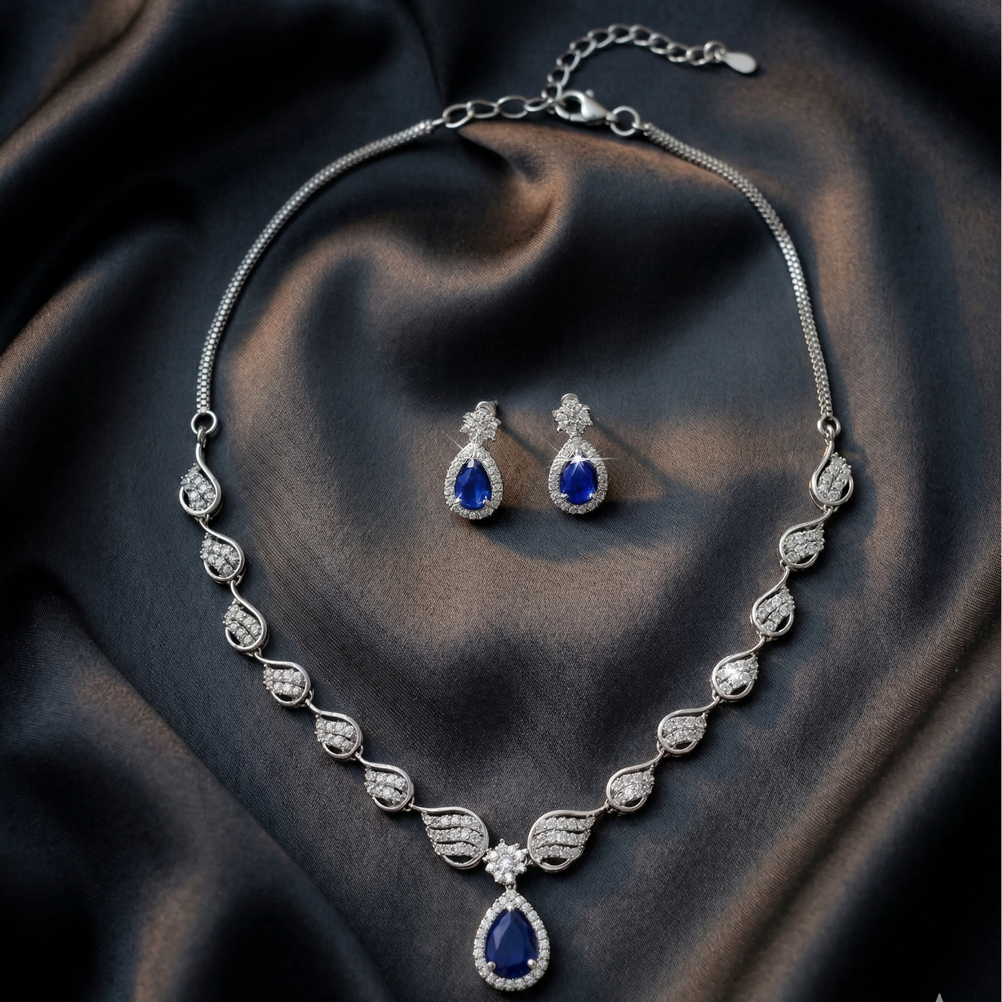 Teardrop AD Necklace & Earrings Set