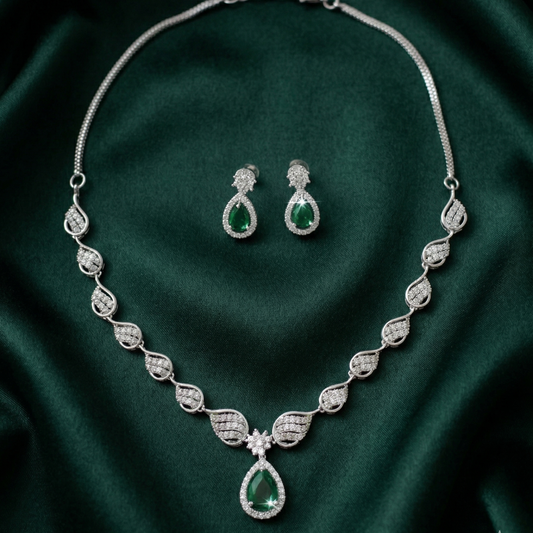 Teardrop AD Necklace & Earrings Set